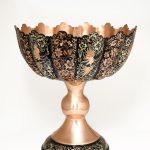 میوه خوری مس الماس تراش نقره کوب