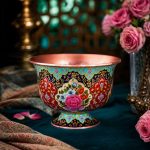 کاسه لاله گل و مرع نفیس