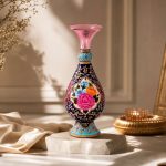 گلدان صراحی گل و مرغ نفیس