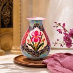 گلدان مدل گلابی گل و مرغ نفیس